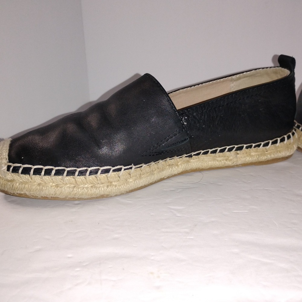 Sam Edelman‎ Women's Black Leather Espadrille Loafers Size 9 - Picture 8 of 16